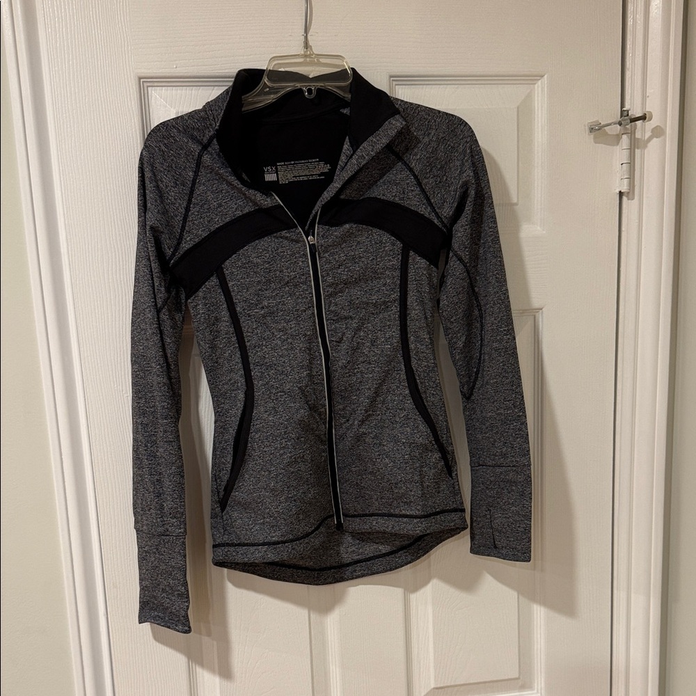 Victoria's Secret Black and Gray Athletic Jacket